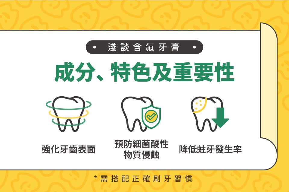 淺談含氟牙膏：成分、特色及重要性